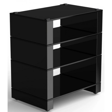 BLOK STAX 2G 4 Shelf Black Glass/ HG Black