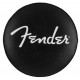 FENDER 30" SPAGHETTI LOGO PICK POUCH BARSTOOL, BLACK AND CHROME