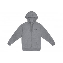 FENDER SPAGHETTI SMALL LOGO ZIP FRONT HOODIES L