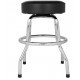 FENDER 24" CUSTOM SHOP CHEVRON LOGO BARSTOOL, BLACK/CHROME