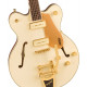 GRETSCH ELECTROMATIC PRISTINE LTD CENTER BLOCK DOUBLE-CUT WITH BIGSBY WHITE GOLD