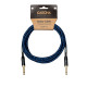 CASCHA CCP-G2SBL3 (PROFESSIONAL LINE GUITAR CABLE, TWEED BLUE, 3 м)