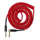 CASCHA CCA-G2RD6 (ADVANCED LINE GUITAR CABLE CURLY, RED, 6 м)