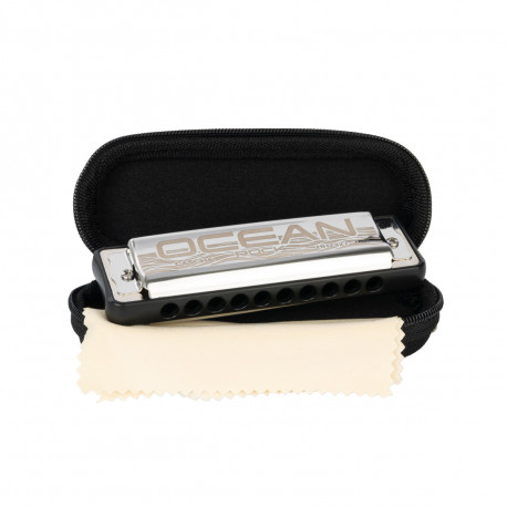 CASCHA OCEAN ROCK BLUES HARMONICA BLACK IN C DIATONIC HH 2327 (До)