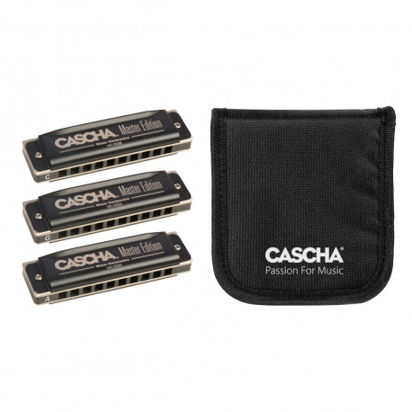 CASCHA MASTER EDITION BLUES HARMONICA SET (3 PIECES) HH 2344 (C, G, A)