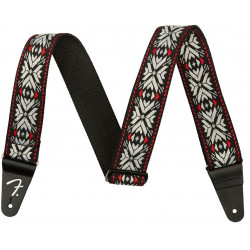 FENDER STRAP 2" PASADENA WOVEN RED SNOWFLAKE