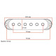 Dimarzio DM2001CR Strat Pickup Covers (Creme)