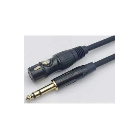 4ALL AUDIO XLR F - 6.35 TRS STEREO 2M