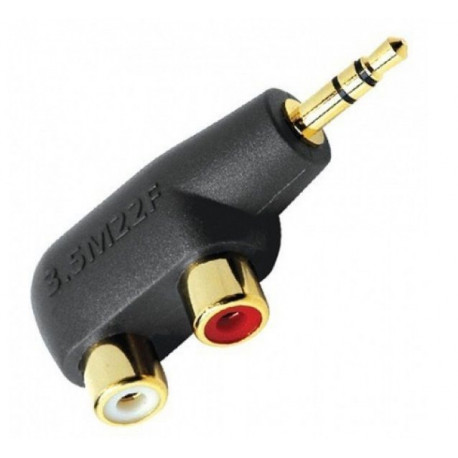 AUDIOQUEST Splitter Hard Mini 3.5mm to 2 Female RCA