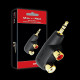 AUDIOQUEST Splitter Hard Mini 3.5mm to 2 Female RCA