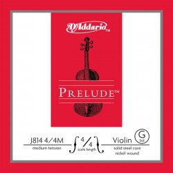 D'ADDARIO PRELUDE VIOLIN SINGLE G STRING 4/4 Scale Medium Tension