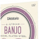 D'ADDARIO EJ57 BANJO NICKEL PLATED STEEL CUSTOM MEDIUM (11-22)