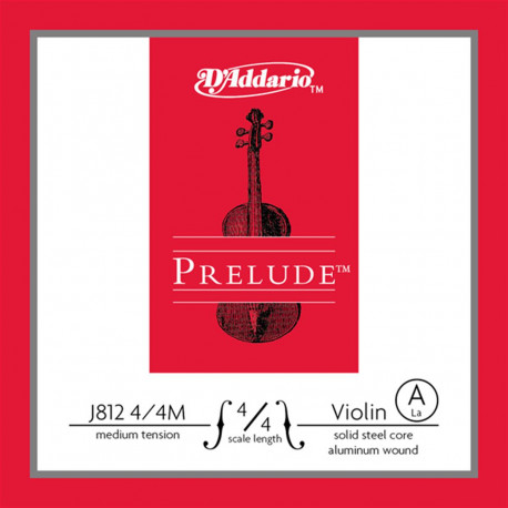 D'ADDARIO PRELUDE VIOLIN SINGLE A STRING 4/4 Scale Medium Tension