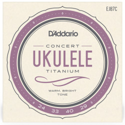 D'ADDARIO EJ87C TITANIUM UKULELE CONCERT