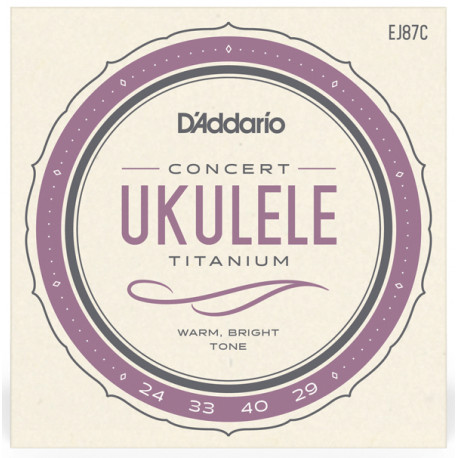 D'ADDARIO EJ87C TITANIUM UKULELE CONCERT