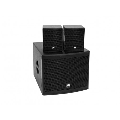 OMNITRONIC Набор акустики MOLLY-12A Сабвуфер активный + 2x MOLLY-6 топа 8 ohms, black