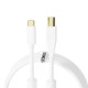 DJ Techtools Chroma Cables USB-C to USB-B (White)