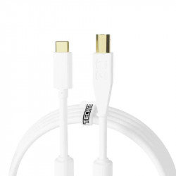 DJ Techtools Chroma Cables USB-C to USB-B (White)