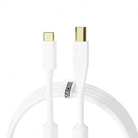 DJ Techtools Chroma Cables USB-C to USB-B (White)