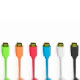 ﻿DJ Techtools Chroma Cables USB-C to USB-B (Neon Orange)