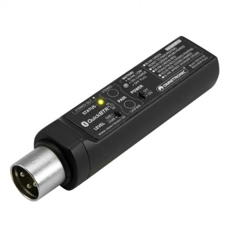 Omnitronic QuickBTR-5.0 XLR Aptx Bluetooth 5.0 Receiver