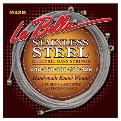 La Bella Stainless Steel Round Wound M42B, 40-128