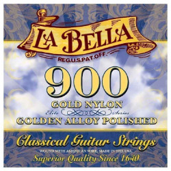 La Bella Elite Gold Nylon Polished 900 Medium Tension