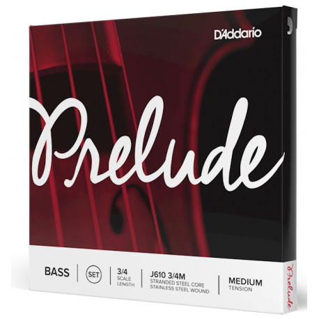 D'ADDARIO PRELUDE BASS Single G String 3/4 Scale Medium Tension