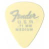 FENDER DURA-TONE DELRIN PICKS 0.71 MM, 351 SHAPE - 12 PACK OLYMPIC WHITE