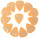 FENDER DURA-TONE DELRIN PICKS 0.84 MM, 351 SHAPE - 12 PACK BUTTERSCOTCH BLONDE