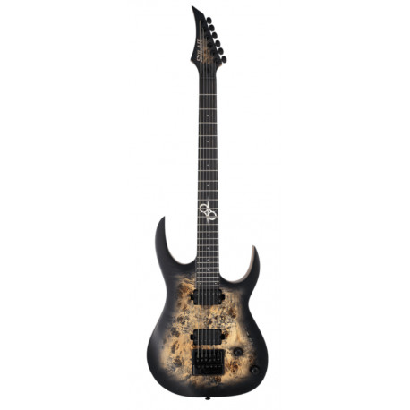 SOLAR GUITARS S1.6PB-27 BARITONE POPLAR BURST MATTE