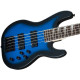 Jackson JS Series Concert Bass JS3V Metallic Blue Burst