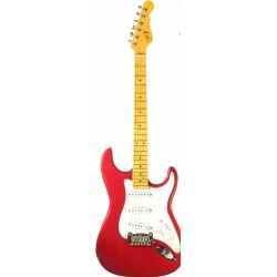 G&L LEGACY (Candy Apple Red, maple, 3-ply Pearl)