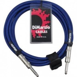 DIMARZIO EP1715SS INSTRUMENT CABLE 15ft (ELECTRIC BLUE)