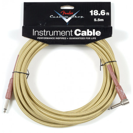 FENDER CUSTOM SHOP PERFORMANCE CABLE 18.6' ANGLED TW