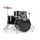 NATAL DRUMS DNA ROCK DRUM KIT BLACK HARDWARE PACK