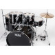 NATAL DRUMS DNA ROCK DRUM KIT BLACK HARDWARE PACK