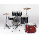 NATAL DRUMS DNA ROCK DRUM KIT RED HARDWARE PACK