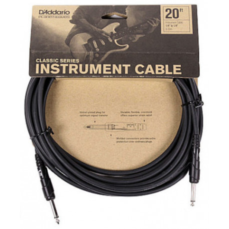 PLANET WAVES PW-CGT-20 Classic Series Instrument Cable 20ft