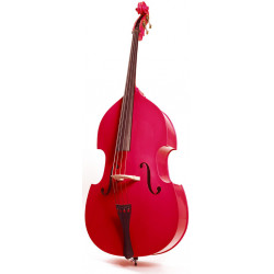 STENTOR 1950LCRD Harlequin Rockabilly Double Bass 3/4 (RED)
