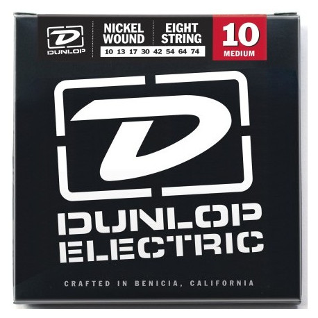 DUNLOP DEN1074 ELECTRIC MEDIUM 8-STRING 10