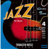 THOMASTIK -I JAZZ FLAT WOUND 4 JF 344