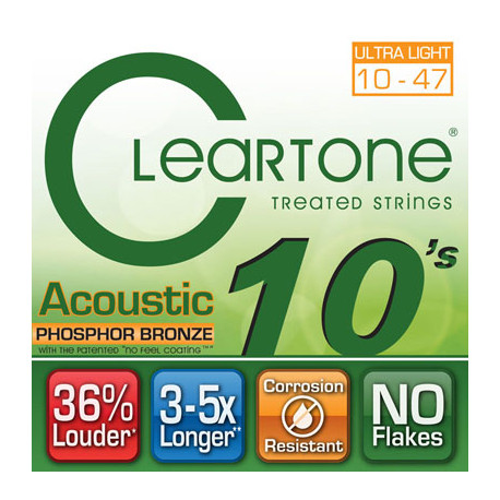 CLEARTONE 7410 ACOUSTIC PHOSPHOR BRONZE ULTRA LIGHT 10-47