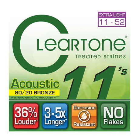 CLEARTONE 7611 ACOUSTIC 80/20 BRONZE ULTRA LIGHT 11-52