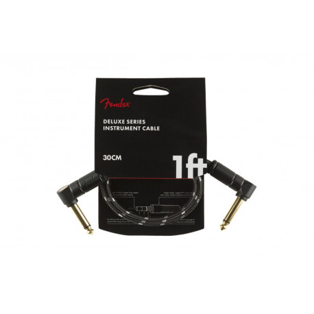 FENDER CABLE DELUXE SERIES 1' BLACK TWEED