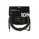 FENDER CABLE DELUXE SERIES 10' ANGLED BLACK TWEED