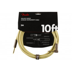 FENDER CABLE DELUXE SERIES 10' ANGLED TWEED