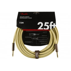 FENDER CABLE DELUXE SERIES 25' TWEED