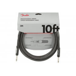 FENDER CABLE PROFESSIONAL SERIES 10' GREY TWEED