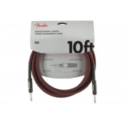 FENDER CABLE PROFESSIONAL SERIES 10' RED TWEED